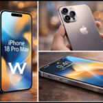 iPhone 18 Pro Max luxury smartphone with titanium frame and edge-to-edge display