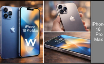 iPhone 18 Pro Max luxury smartphone with titanium frame and edge-to-edge display