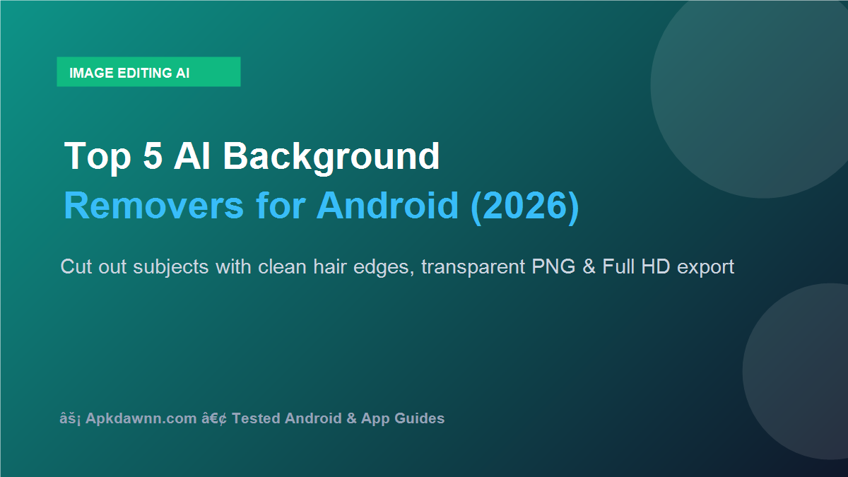 Free AI Background Remover Android