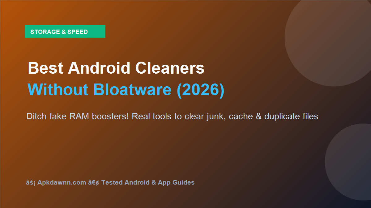 Best clean master alternatives Android lightweight cleaners banner