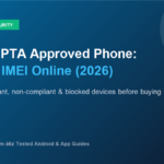 Check PTA approved mobile online IMEI verification DIRBS banner